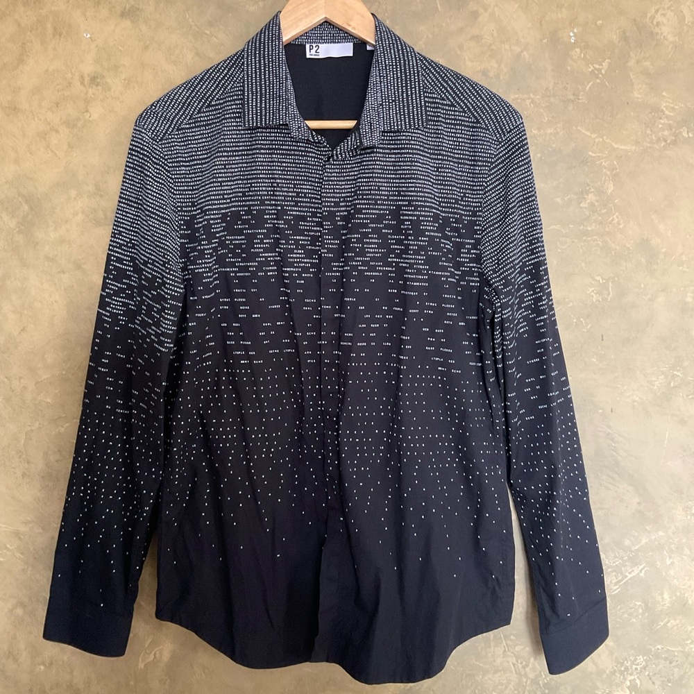 P2 par Dubuc Philippe Dubuc Digital Print Dress Shirt